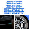 Picture of TOMALL 8Pcs Sport Emblem Reflective Stickers for Car Wheels Rims Hub Auto Racing Performance Sport Logo Decals for Car Truck Bumper Door Handle Window Motorcycle Laptop Waterproof Decoration (Blue)