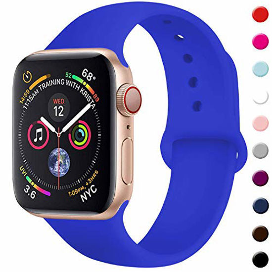 Picture of TIMTU Sport Bands Compatible with Apple Watch 42mm 44mm, Womens Bands Compatible with iWatch 42mm/44mm, M/L Royal Blue