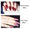 Picture of VERONNI Explosion Diamond Gel Nail Reflective Sparkling Red Nail Polish Bright Glitter Bungee Soak Off UV Nail Gel Broken Diamond Gel Nail Art Manicure (11)