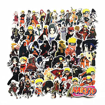 Picture of Anime Stickers Waterproof Anime Cosplay Sticker Pack 63pcs,Waterproof Anime Stickers for Laptop Skateboard Bike Car Luggage (63pcs Sticker)