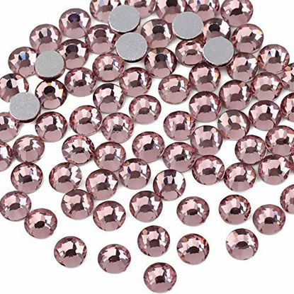 Picture of Beadsland 1440pcs Flat Back Crystal Rhinestones Round Gems for Nail Art and Craft Glue Fix,Light Purple(SS10(2.7-2.8mm))