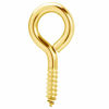 Picture of AxeSickle 1 inch Screw Eyes Metal Eye Hooks Small Eyelet Screws, Gold 100 Pcs