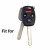 Picture of WERFDSR Sillicone key fob Skin key Cover Keyless Entry Remote Case Protector Shell for Honda Accord Civic CRV EX SE Element Pilot 4 button smart remote black