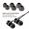 Picture of Earbud Tips Soft Silicone Earbuds Replacement Tips Fit for in-Ear Headphones(Inner Hole from 3.8mm -4.2mm Earphones) 9 Pairs S/M/L,Black