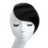 Picture of SARLA Jet Black Clip in Side Bangs Straight Synthetic Hair Extension One Piece for Women