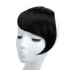 Picture of SARLA Jet Black Clip in Side Bangs Straight Synthetic Hair Extension One Piece for Women