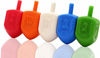 Picture of Hanukkah Dreidels 10 Bulk Pack Multi-Color Plastic Chanuka Draydels With English Transliteration - Includes Dreidel Game Instruction Cards (10-Pack)