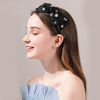 Picture of Zifengcer 20 PCS Satin Covered Thin Headbands DIY Solid Color Headbands for Girls and Women (Black)