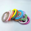 Picture of 15 Pcs Spiral Hair Ties, Candy Color Coil elastics Hair Ties, Multicolor Small Spiral Hair Ties,No Crease Hair Coils, Telephone Cord Plastic Hair Ties