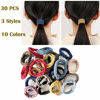 Picture of Wetopkim 30 Pcs Hair Ties, Non-Slip and Seamless Hair Bands for Thick Heavy and Curly Hair, Lightweight Highly Elastic and Stretchable