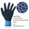 Picture of DS Safety L6201 Waterproof Work Gloves 15 Gauge Hycool Grip Men's Working Gloves Double Coated Nylon Gloves with Comfortable Latex Foam for Multipurpose Use 1 Pair(M)