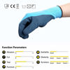 Picture of DS Safety L6201 Waterproof Work Gloves 15 Gauge Hycool Grip Men's Working Gloves Double Coated Nylon Gloves with Comfortable Latex Foam for Multipurpose Use 1 Pair(M)