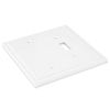 Picture of Modern Edge Decorative Wall Plate Switch Plate Outlet Cover, Durable Solid Zinc Alloy (Blank/Toggle, White)