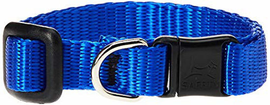 Picture of LupinePet Basics 1/2" Blue 8-12" Adjustable Collar for Small Dogs