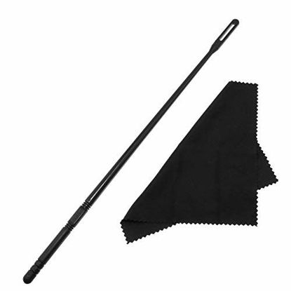 Picture of Maxmoral 2 Set Flute Cleaning Kit, Flute Cleaning Rod and Cloth, Flute Cleaner, Flute Polishing Cloth