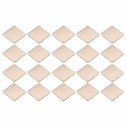 Picture of JIUWU IC Chipset GPU CPU Thermal Heatsink Copper Pad Shim Size 20 x 20 x 0.8mm Pack of 20