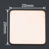 Picture of JIUWU IC Chipset GPU CPU Thermal Heatsink Copper Pad Shim Size 20 x 20 x 0.8mm Pack of 20