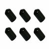 Picture of Aopin Rubber Round End Cap Cover 3/8 Inch (9.5mm) Screw Thread Protectors PVC Flexible Tubing Pipe Protective Bolt Screw Thread Protector Safety Cover | for Pipe Post Tubing Rod Cover 50 Pcs (Black)