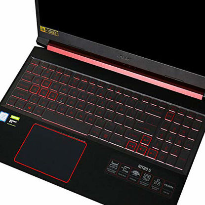 Picture of Keyboard Cover for Acer Nitro 5 AN515-45/43/44 AN515-54/55 AN517-54/53/51/52 NP515-51 |Nitro 7 AN715-51/52 |Acer Predator Helios 300 PH315-52/53 PH317-53/54 15.6 17.3 US Keyboard Cover -TPU