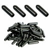 Picture of Aopin Rubber Round End Cap Cover 0.39 Inch (10mm) Screw Thread Protectors PVC Flexible Tubing Pipe Protective Bolt Screw Thread Protector Safety Cover | for Pipe Post Tubing Rod Cover 50 Pcs (Black)