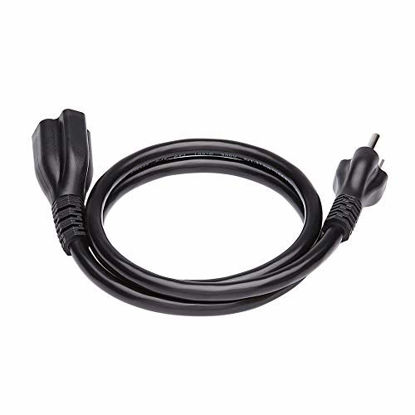 Picture of Amazon Basics 3-Foot Extension Cord - 13 Amps, 125V - Black