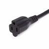 Picture of Amazon Basics 3-Foot Extension Cord - 13 Amps, 125V - Black