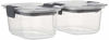 Picture of Rubbermaid Brilliance Food Storage Container, Small, 1.3 Cup, Clear, 2-Pack