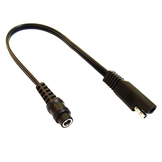 Picture of MOTOPOWER MP69006 10" SAE to Coax Female Adapter Cable SAE to DC Coax Motorcycle Heat Clothing Jack Adapter