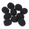 Picture of BQLZR 8mm Dia Black Wind Shield Foam Mic Cover for Loudspeaker Lapel Microphone Headset Microphone EY-M05 Pack of 10