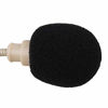 Picture of BQLZR 8mm Dia Black Wind Shield Foam Mic Cover for Loudspeaker Lapel Microphone Headset Microphone EY-M05 Pack of 10