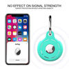 Picture of ULUQ Silicone Protective Case Compatible with AirTags 2021, Anti-Scratch Shockproof Full Cover with Keychain, for Pet Collars, Wallet, Keys