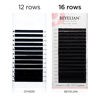 Picture of BEYELIAN Mink Ellipse Flat Eyelash Extensions MATTE Black Individual Semipermanent Lash Building Extensions C Curl 0.20mm 13mm