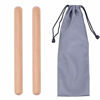 Picture of 8 Inch Classical Wood Claves Musical Percussion Instrument, Natural Hardwood Rhythm Sticks with a Carry Bag