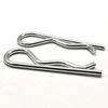 Picture of M6 X 120 Stainless Steel Cotter Pin Hairpin Silver R Shape Spring Retaining Clip for for Fixing Objects (2 Pack)