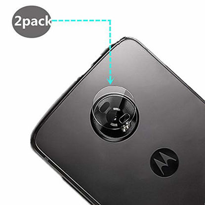 Picture of for Motorola Moto Z4 Back Camera Lens Screen Protector Protective,[2PACK] Ultra Thin Camera Shot Soft Film for Motorola Z4