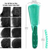 Picture of BESTOOL Detangling Brush for Black Natural Hair, Detangler Brush for Natural Black Hair Curly Hair Afro 3/4abc Texture, Faster n Easier Detangle Wet or Dry Hair with No Pain (Green)