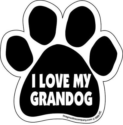 Picture of Imagine This D1665 Car and Rescue Decal (I Love My Grandog), 2 Pack