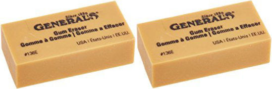 Picture of General Pencil 136EBP Artist Gum Eraser- (2 Pack)