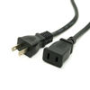 Picture of CY 50cm USA Outlet Saver Power Extension Cord Cable 2-prong 2 Outlets for NEMA 1-15P to NEMA 1-15R