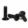 Picture of M3-0.5 x 8mm Flat Head Socket Cap Screws, Alloy Steel Class 10.9 Black Oxide, DIN 7991, Fully Threaded, 100 PCS