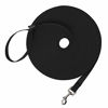 Picture of Hi Kiss Dog/Puppy Obedience Recall Training Agility Lead - 15ft 20ft 30ft 50ft 100ft Training Leash - Great for Training, Play, Camping, or Backyard - Black 15ft