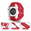 Picture of JXGM Compatible with red apple watch bands 38mm 40mm 41mm 42mm 44mm 45mm red watch band for apple watch iWatch Series SE 7 6 5 4 3 2 1 Women Men