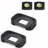 Picture of EB 80D 90D Eyepiece Eyecup Viewfinder Eye Cup for Canon EOS 90D/80D/70D/60D/50D/40D/20D/5D Mark II/5D Mark I/6D Mark II/6D Mark I Camera (2-Pack), ULBTER viewfinder Eyecup with Hot Shoe Cover