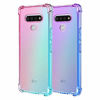 Picture of Osophter for LG Stylo 6 Case Clear Transparent Reinforced Corners TPU Shock-Absorption Flexible Cell Phone Cover for LG Stylo 6(Purple-Blue)