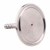 Picture of DERNORD 1.5" Tri Clamp to 0.25" Hose Barbed Adapter SUS304 Sanitary Hose Pipe Fitting (1/4 Inch Barb Hose)