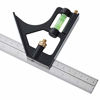 Picture of Mr. Pen- Combination Square, 12" Combo Square, Carpentry Tools, Carpenter Square, Woodworking Tools, Metal Ruler, Framing Square, T Square, T Ruler, Combination Square Set, Square Tool, Metal Square