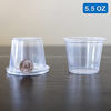 Picture of EDI Clear Disposable Plastic Portion Cups/Souffle Cups with Lids, 5.5 Ounce (50 Count)