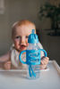 Picture of Dr. Brown's Sippy Straw Bottle with Silicone Handles, Blue, 8 oz