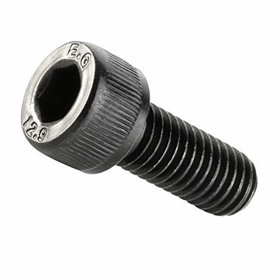 Picture of M8-1.25 x 45mm (10mm to 120mm Available) Socket Head Cap Screws, Allen Socket Drive, 12.9 Alloy Steel, Full Thread, Black Oxide, Machine Thread, 10 PCS