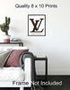 Picture of Louis Vuitton Logo Unframed Wall Art Print - Makes a Great Gift for Fashion Lovers and Designers - Perfect for Bedroom, Living Room, Office - Chic Home Decor - Ready to Frame (8x10) Vintage Photo